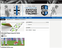 Tablet Screenshot of cubafutbol.com